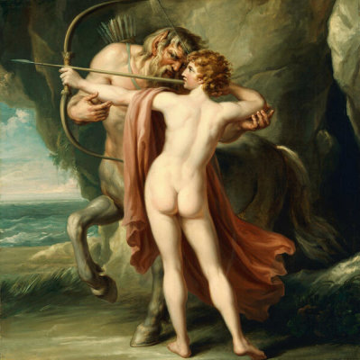 Giovanni Battista Cipriani - Chiron Instructing Achilles in the Bow, c. 1776