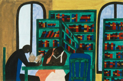 Jacob Lawrence - The Libraries Are Appreciated, 1943