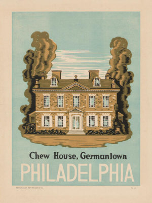 unknown WPA artist - Philadelphia – Chew House, Germantown, c. 1936–1941