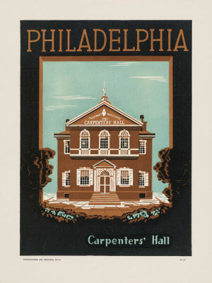 unknown WPA artist - Philadelphia – Carpenters’ Hall, c. 1936–1941