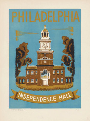 unknown WPA artist - Philadelphia – Independence Hall, c. 1936–1941